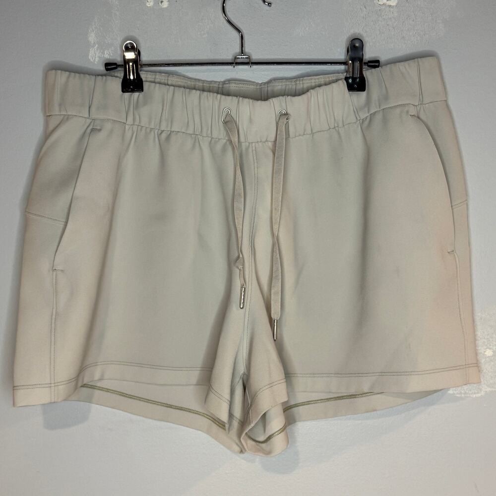 Lululemon size 12 shorts, cream